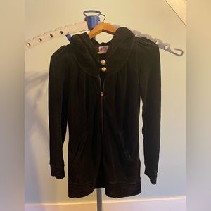 Juicy Couture Black Velour Hoodie